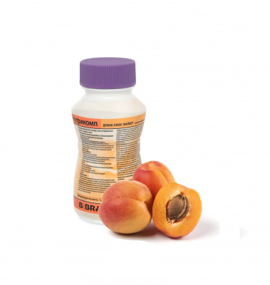 Нутрикомп Дринк Плюс Файбер с персиково-абрикосовым вкусом 200 мл. в пластиковой бутылке купить оптом в Балашихе