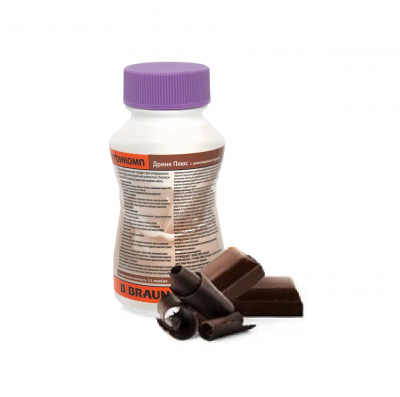 Нутрикомп Дринк Плюс шоколадный 200 мл. в пластиковой бутылке купить оптом в Балашихе